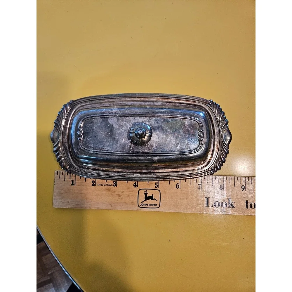 Oneida LTD Silver Plated, Butter Dish Vintage